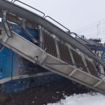 Accident feroviar la Radomirești. Două trenuri de marfă s-au ciocnit. Şef de tren decedat